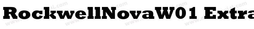 RockwellNovaW01 ExtraBold Regular字体转换